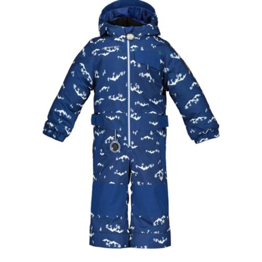 Obermeyer Quinn Kids Ski One Piece Snowsuit size 8 NWT IGrow Topsy Turvy Blue